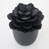 Ornament bloem zwart