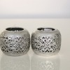 Waxinehouder Antiek Zilver set